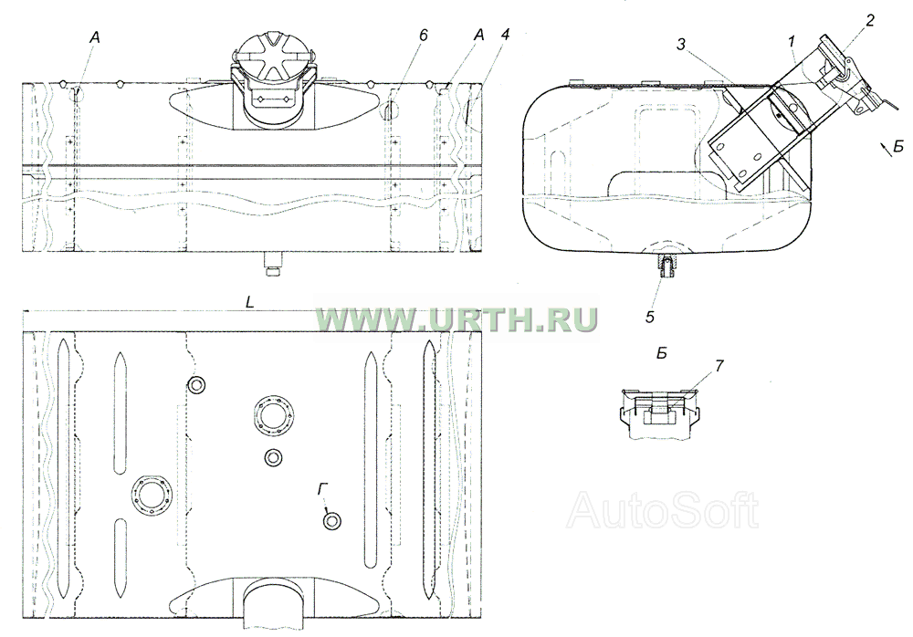 5320-1101010-10 Бак топливный (250 л)